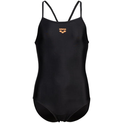 Arena Girls Feel Light Drop Back Solid Swimsuit, B