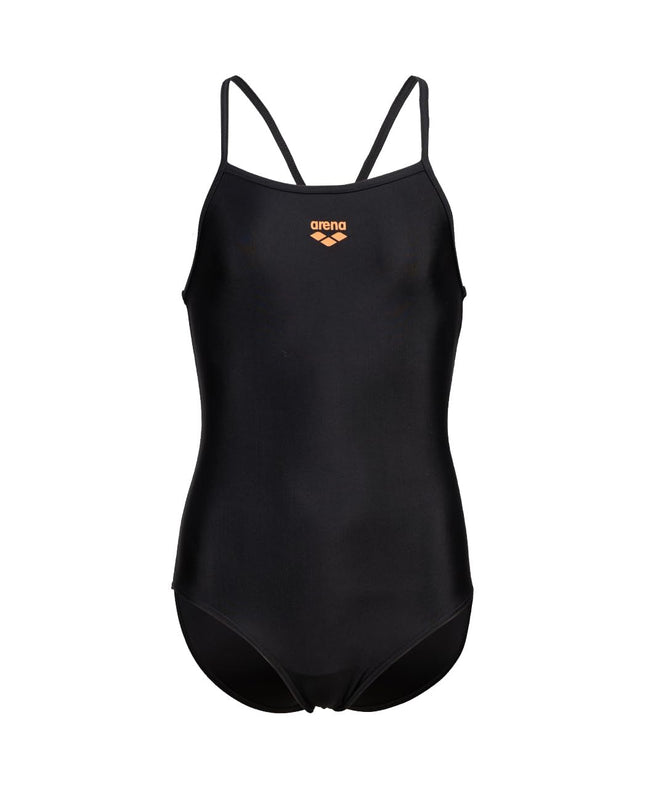 Arena Girls Feel Light Drop Back Solid Swimsuit, B