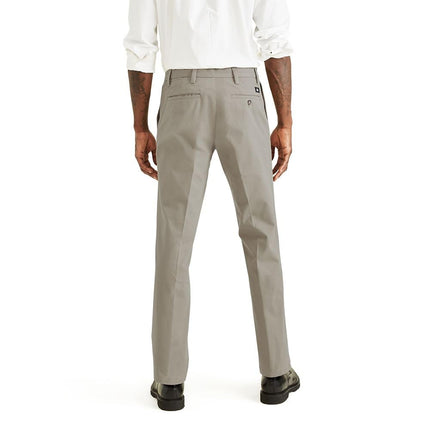 Pantalones casuales Dockers Smart 360 Flex D2 de ajuste recto para hombre, caqui de trabajo, color beige safari (elástico) - Tan, 32W x 32L