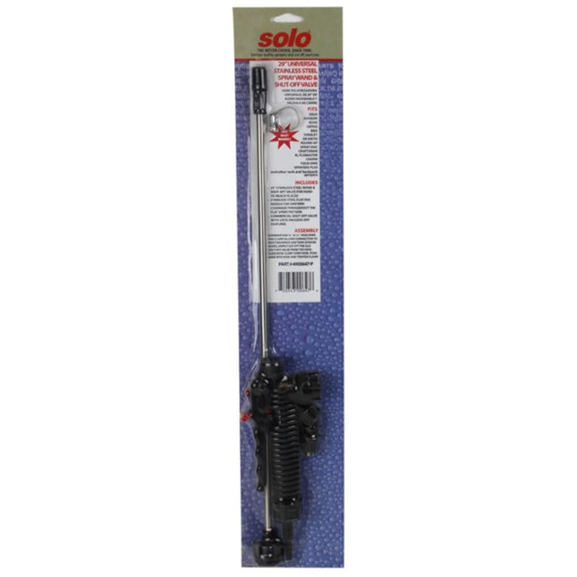 Solo 4900647-P 29-Inch Universal Stainless Steel Sprayer Wand and Shut-Off Valve