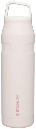 STANLEY IceFlow Cap and Carry+ Water Bottle 36 OZ | Wide Mouth Twist Lid | Lightweight & Leakproof for Travel & Gym | Insulated Stainless Steel | BPA-Free | Rose Quartz Glimmer