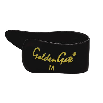 Golden Gate GP1-3B Thumb & Finger Pick Pack – Stainless Steel/Black – Medium