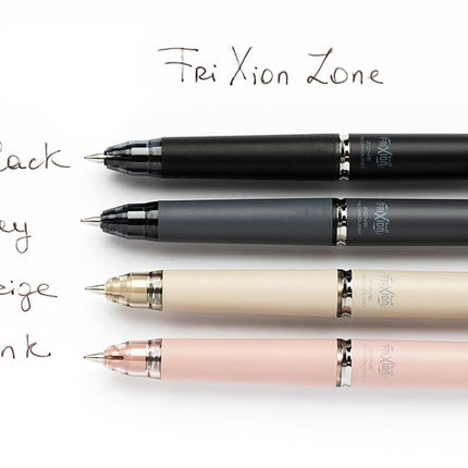 PILOT - FriXion Ball Zone Pink Retractable Erasable Pen - Medium 0.7mm Tip - 1 x Black Ink Pen in Gift Box