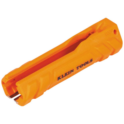 Klein Tools L1412 5-in-1 Cable Stripping Tool for 12-14 AWG, NM Cable Ripper (12/2 and 14/2 Romex), Magnetic with Wire Looping Hole