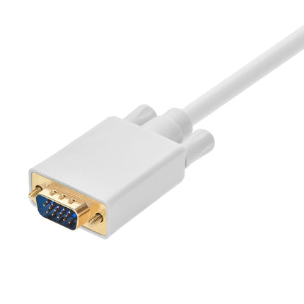 Monoprice 6ft 28AWG DisplayPort to VGA Cable - White