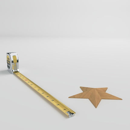 Ekena Millwork ROS05X05GLMA Galveston Star Rosette, 5-Inch x 5-Inch x 3/4-Inch, Maple