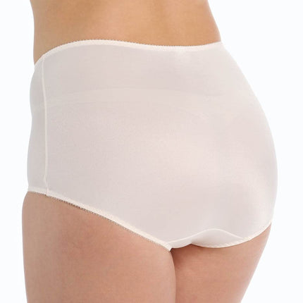 Bali Women's Shapewear Double Support® Coordinate Brief with Lace Tummy Panel Light Control 2-Pack, 2 Soft Taupe, X-Large