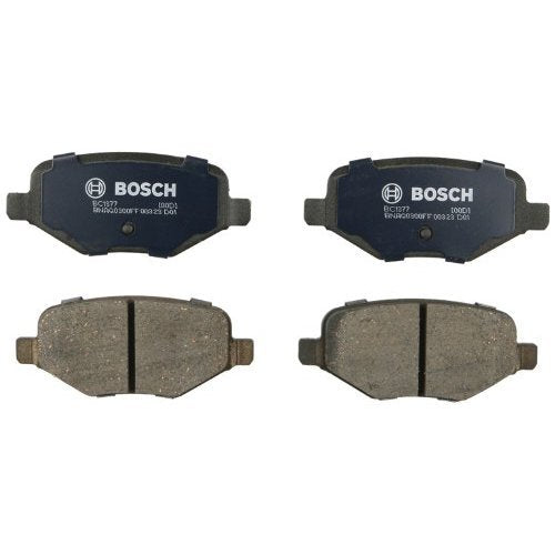 BOSCH BC1377 QuietCast Premium Ceramic Disc Brake Pad Set - Compatible with Select Ford Edge, Explorer, Flex, Police Interceptor Utility, Taurus; Lincoln MKS, MKT, MKX; REAR