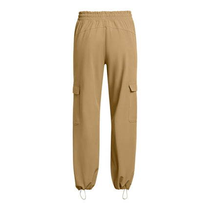 Under Armour Women's Armoursport Woven Cargo Pants, (263) Camel / / White, S