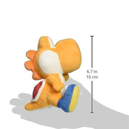 Little Buddy Super Mario Bros. 6" Orange Yoshi Stuffed Plush