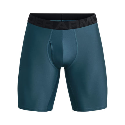 Under Armour Men's Multi-Pack Performance Tech Boxerjock Brief, 9" Inseam, All-Day Comfort & Soft, (414) Static Blue / / Harbor Blue, XS