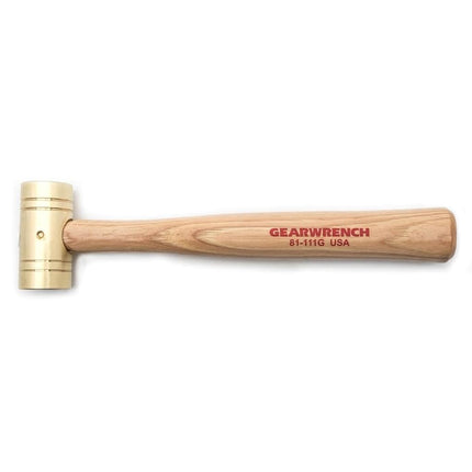 GEARWRENCH Brass Hammer with Hickory Handle | 1 lb