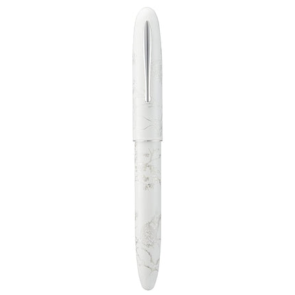 HONG DIAN Hongdian N23 White Rabbit Fountain Pen, Iridium Extra Fine Nib Silver Trim, New Year Lucky Carving Design, Smooth Writing Pen with Converter and Metal Box Set