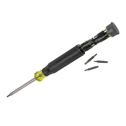 Klein Tools Precision Screwdriver Set, 27-in-1 Multi-Bit Screwdriver with 26 Tamperproof Bits, Onboard Storage, Rare-Earth Magnet 32327