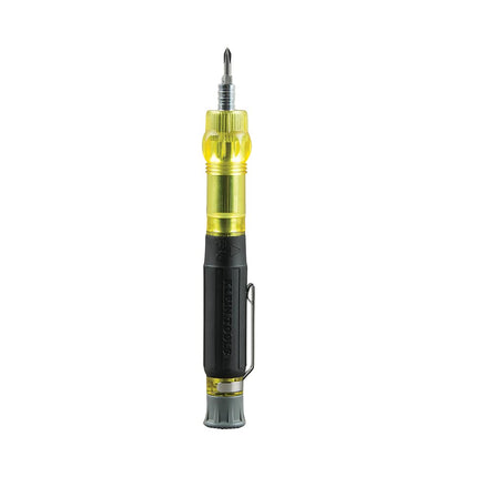 Precision Screwdriver, Precision HVAC 3-in-1 Pocket Screwdriver with Schrader Bit, Klein Tools 32613