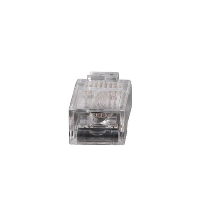 Klein Tools VDV826-729 Pass-Thru Modular Data Plugs, RJ45-CAT6, 10-Pack, Gold Plated, Power Over Ethernet-FCC-UL-RoHS Compliant, for Solid or Stranded Cable
