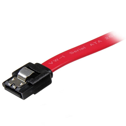 StarTech 5.9in Latching SATA Cable, Red, Serial ATA 150/300/600 (LSATA6)