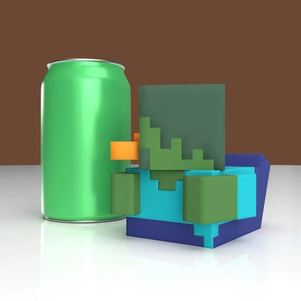 TUBBZ: Minecraft - Zombie Mob Rubber Duck Collectable Toy 9 cm