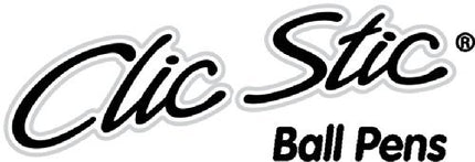 Bolígrafo retráctil BIC Clic Stic CSM11-BLK, punta mediana (1.0 mm), tinta negra, paquete de 3, 36 unidades