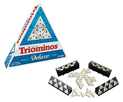 Triominos Deluxe: The Original Triangular Domino Game, Three-Sided Domino Fun for All The Family, for 2-4 Players, Ages 6+