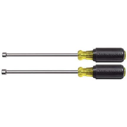 Klein Tools 646M Tool Set, Magnetic Nut Drivers Sizes 1/4 and 5/16-Inch, 6-Inch Shafts, 2-Piece