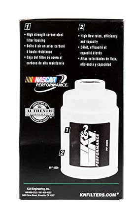 K&N Diesel Fuel Filter: Performance Fuel Filter, Premium Engine Protection, Compatible with 2001-2015 Chevrolet/GMC Truck 6.6L Duramax Diesel Engines, PF-3000