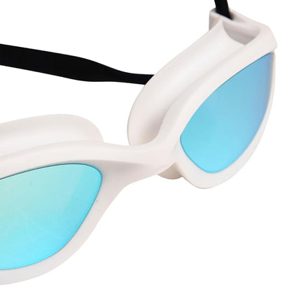 ARENA Gafas de natación unisex 365 para nadadores de fitness, cómodas, antivaho, diseño hermético, lentes de espejo para nadar a crol para hombres y mujeres, azul espejo/blanco/negro