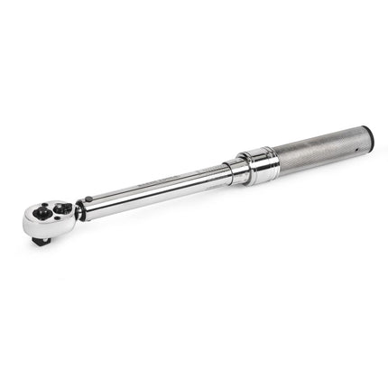 KLEIN TOOLS 57010 1/2-Inch Square Drive Torque Wrench, Micro-Adjustable Ratchet Head, 30 to 250-Foot-Pound