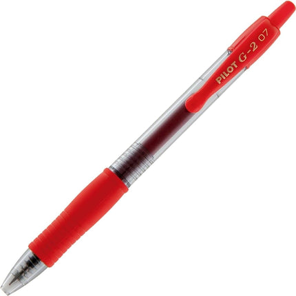 Pilot G207 Retractable Gel Rollerball 0.7 mm Tip (Box of 12) - Red