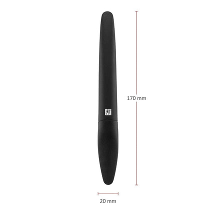 ZWILLING Ceramic Nail File (coarse and fine grained file surfaces, for sensitive nails, with protective cap), Premium, Black, 170 mm
