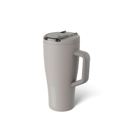 BrüMate Era Flip 30oz Tumbler with Covered Flip Down Straw | 100% Leakproof Insulated Tumbler | Made of Stainless Steel | Cup Holder Friendly Base | 30oz (Mocha)