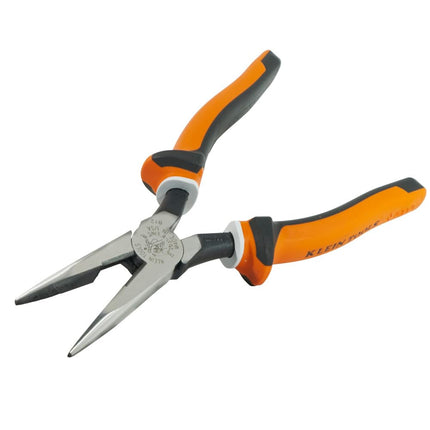 Long Nose Side Cutter Pliers, 8-Inch Slim Insulated KLEIN TOOLS 2038EINS