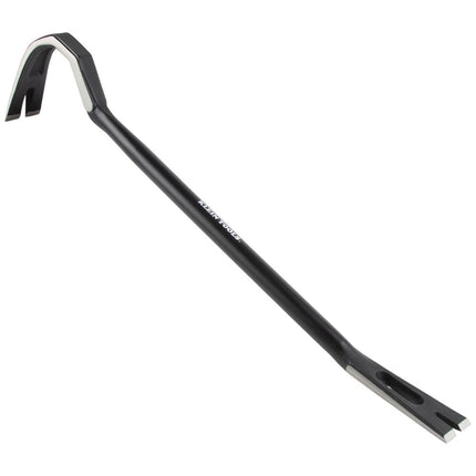 Klein Tools 66095 24-Inch Gooseneck Wrecking Bar and Nail Puller, Heavy Duty Forged Carbon Steel, Pry Bar for Demolition