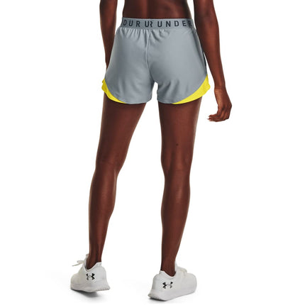 Under Armour Pantalones Cortos Play Up 3.0 para Mujer, (465) Harbor Blue/Starfruit/Downpour Gray, X-Large, (465) Harbor Blue/Starfruit/Downpour Gray, XL
