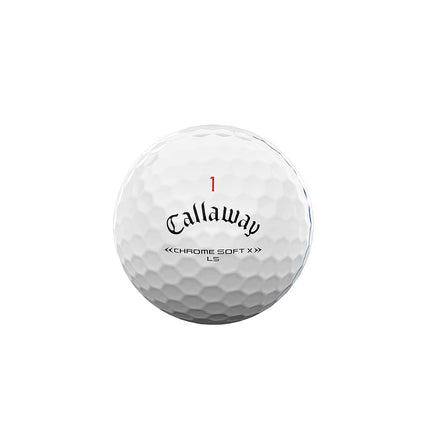 Callaway Golf Chrome Soft X LS Golf Balls (2022 edition),White,Triple Track