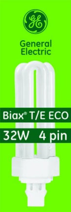 GE Lighting Energy Smart CFL 97632 32-Watt, 2400-Lumen Triple Biax Light Bulb with Gx24Q-3 Base, 10-Pack