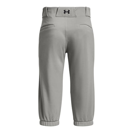 Under Armour Girls' Utility Softball Pants 22, (075) Baseball Gray / / Black, Small