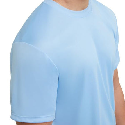 Hanes Sport Men's T-Shirt Pack, Cool DRI Moisture-Wicking Performance T-Shirt, Performance Tee, 2-Pack, Light Blue, XXL