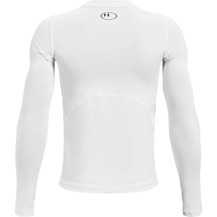 UA HG Armour LS White/Black