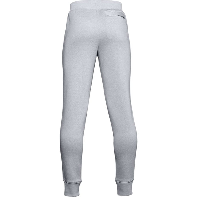 Under Armour Boys' Rival Cotton Pants, Mod Gray Light Heather (011)/Onyx White, X-Small