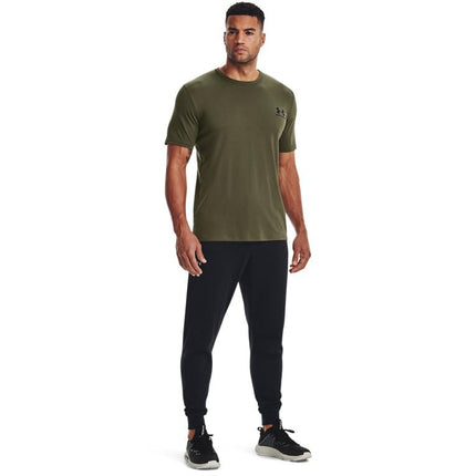 Under Armour Men's Sportstyle T-Shirt Met Korte Mouwen, Opaque, (390) Marine OD Green/Black/Black, L Long