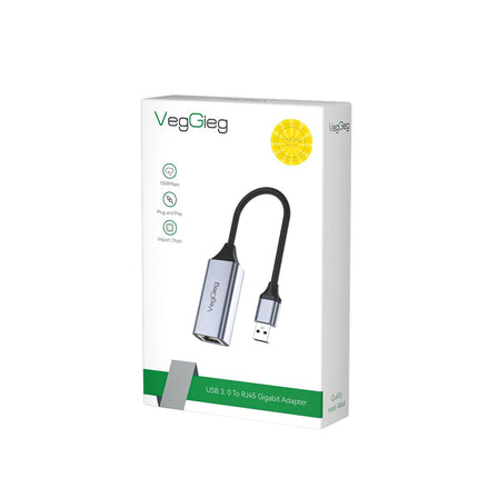 VegGieg - V-K306 - USB to Ethernet Adapter - Driver Free USB 3.0 to 100/1000 Gigabit Ethernet LAN Network Adapter - RJ45 Internet Adapter (V-K306)