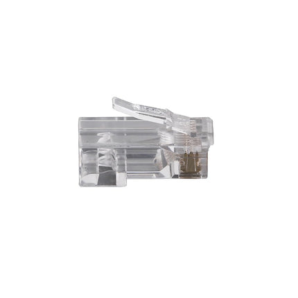 KLEIN TOOLS Pass-Thru Modular Data Plug, RJ45 CAT5E, Pass Through Connectors 10-Pack VDV826-728,Yellow/Black