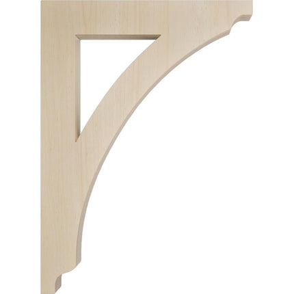 Ekena BKTW01X06X09THRW 1 3/4-Inch Width x 6 1/2-Inch Depth x 9-Inch Height Small Thorton Wood Bracket - Rubber Wood