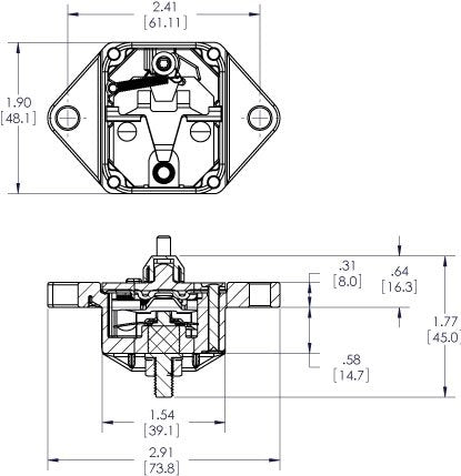 Blue Sea Systems 7088 285-Series Circuit Breaker, Panel Mount, 120A