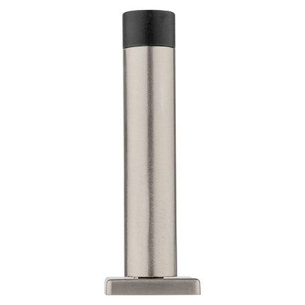 National Hardware N830-527 Reed Door Stop, 3", Satin Nickel with Matte Black Tip