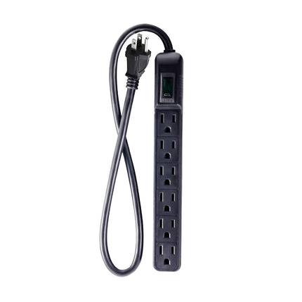 GoGreen Power GG-16103MINBK 6 Outlet Mini Surge Pr