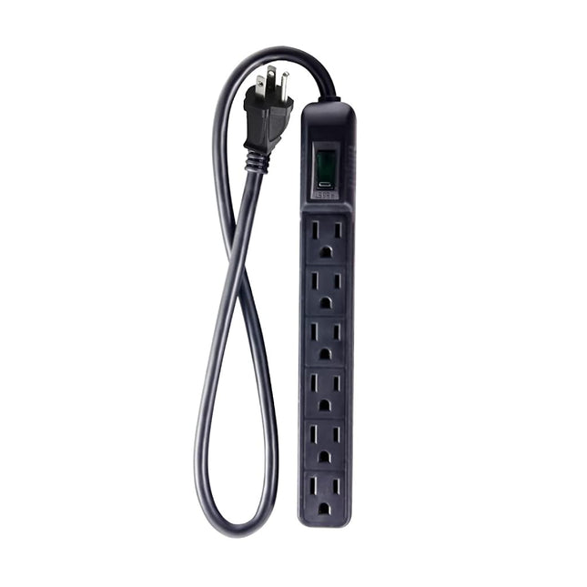 GoGreen Power GG-16103MINBK 6 Outlet Mini Surge Pr