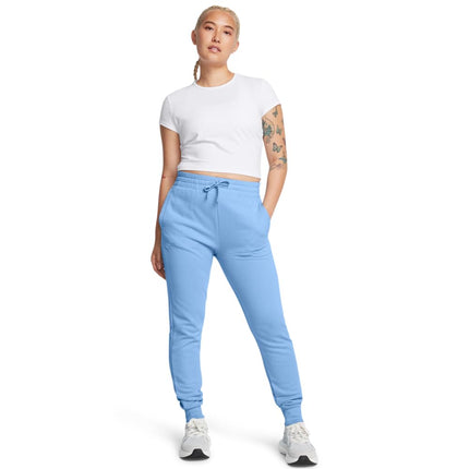 Under Armour Women's Rival Fleece Joggers, (465) Horizon Blue / / White, XL