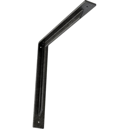 Ekena Millwork BKTM02X16X16STASV Steel Bracket Stockport, 2"W x 16"D x 16"H, Antiqued Silver